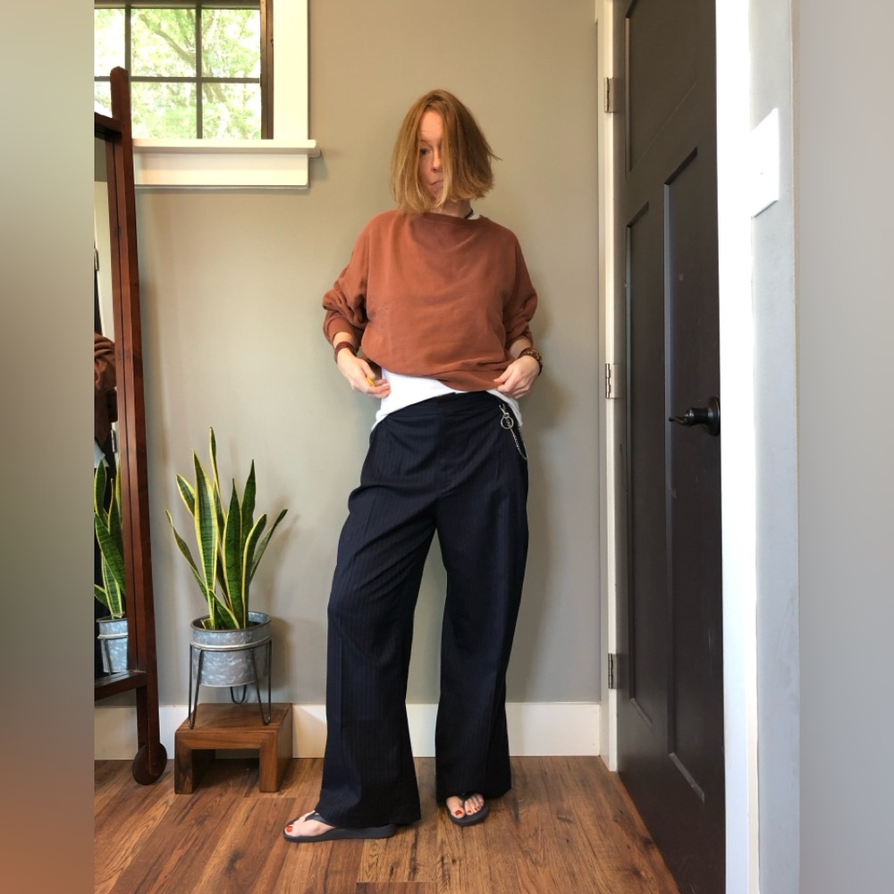 Zara pinstripe trousers